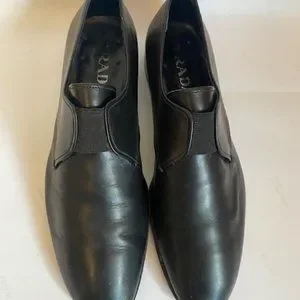Prada | Shoes | Prada Shoes Elastic Slipon Dress Shoes Black  display picture 1